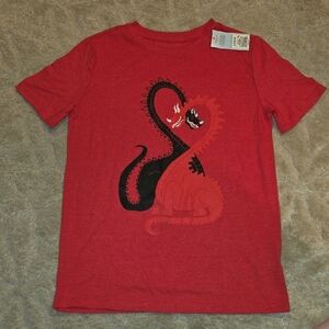 (J27) Kids Dinosaur Print T-shirt Sz 12-14